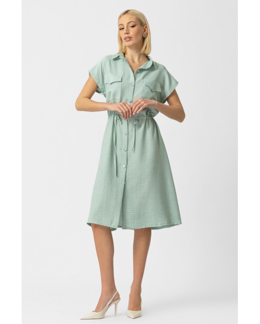 Long shirt twill with pockets