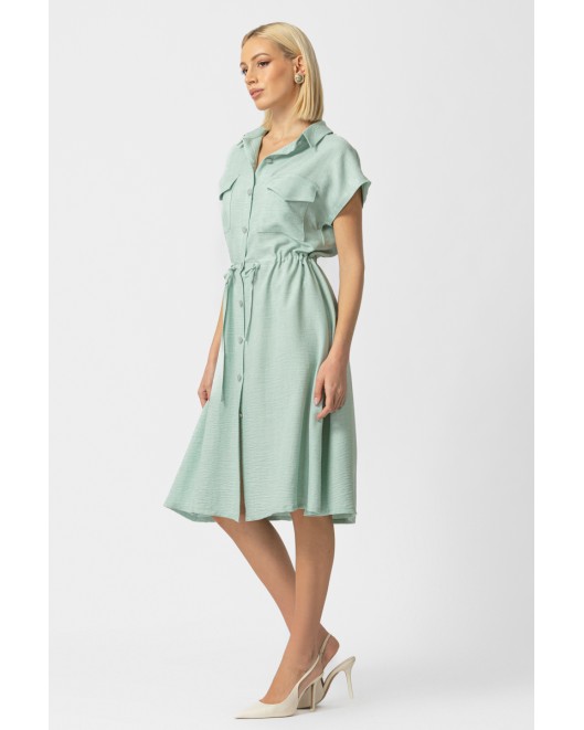 Long shirt twill with pockets