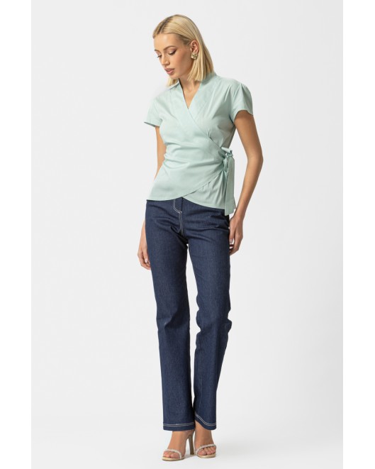 Πουκάμισο κρουαζέ ποπλίνα