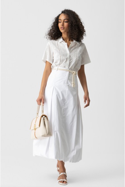 Cotton Broderie shirt Azour