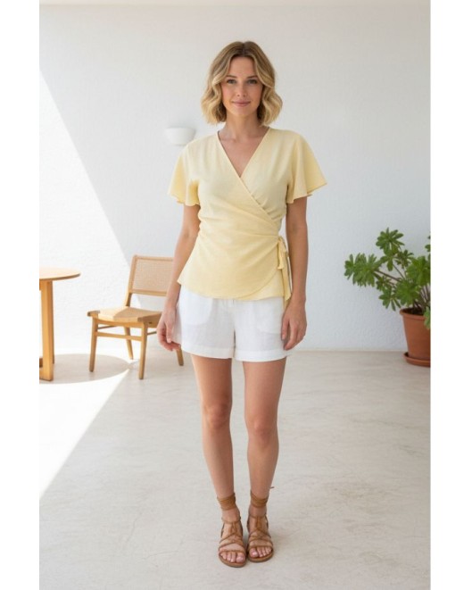 Wrapped blouse Effortless