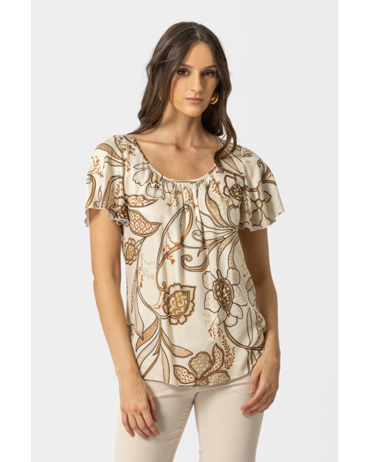 Μπλούζα eco-σατέν Raso Foxy