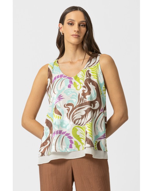 Μπλούζα διαφάνεια ζακάρ Jade