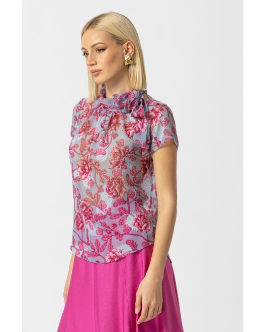 Μπλούζα διαφάνεια ζακάρ Darling