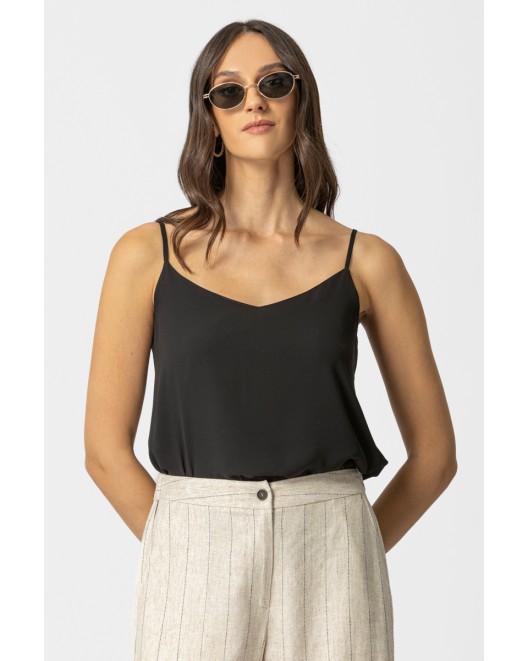 Sleeveles light crepe blouse_Gala