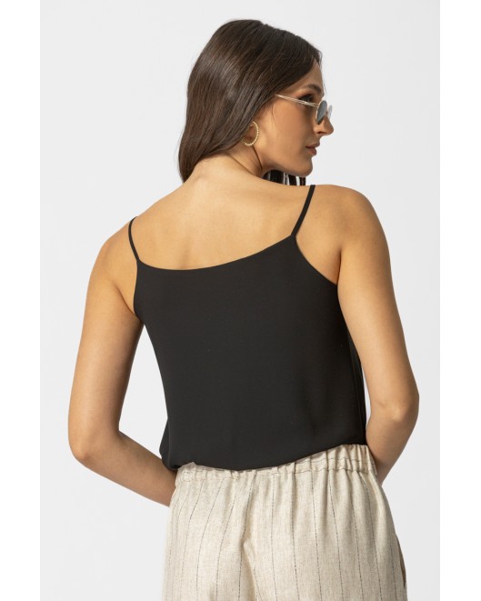 Sleeveles light crepe blouse_Gala