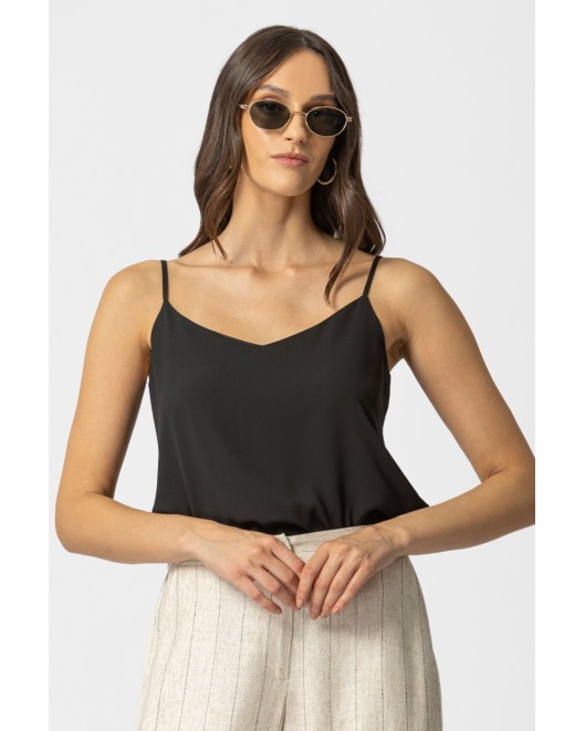 Sleeveles light crepe blouse_Gala