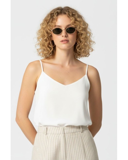 Sleeveles light crepe blouse_Gala