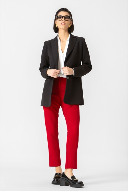 Elastic crepe trousers with waistband Muffin Elastic crepe trousers with waistband Muffin