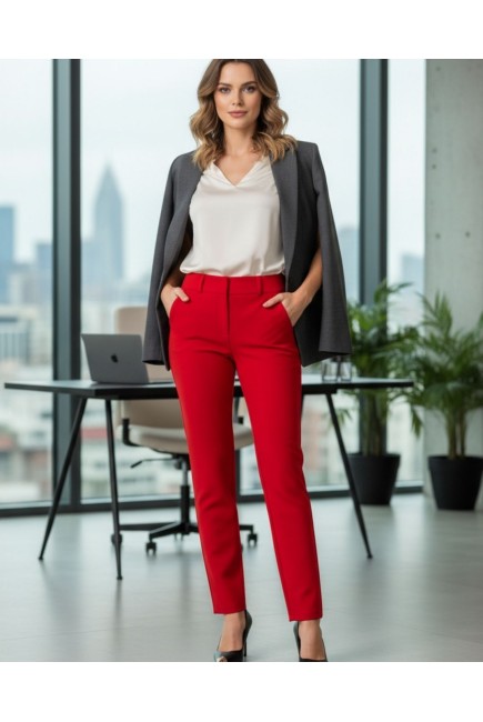 Παντελόνι κρεπ Muffin ανορθωτικό κλασσικό σε εφαρμοστή γραμμή