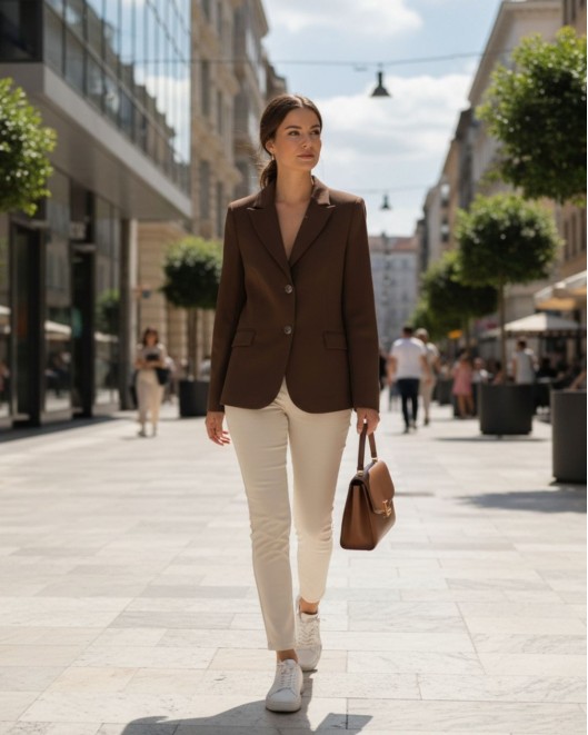 Jacket diagonal turn SLIM FIT