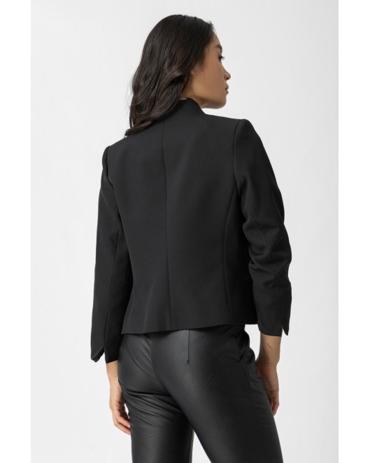 Short jacket crepe elastic Muffin SHORT JACKET