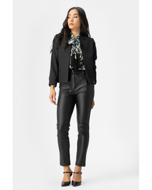 Short jacket crepe elastic Muffin SHORT JACKET