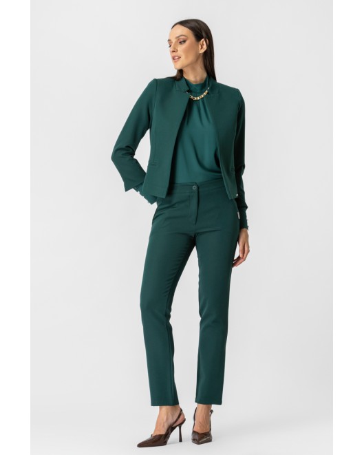 Short jacket crepe elastic Muffin SHORT JACKET