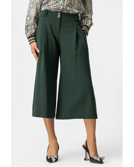 Παντελόνα κρεπ διαγωνάλ TURN ΖΙΠ