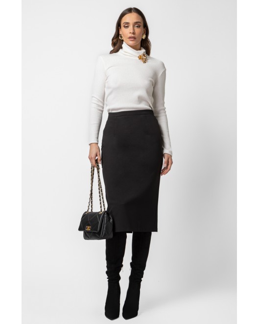 Diagonal elastic skirt Turn MIDI