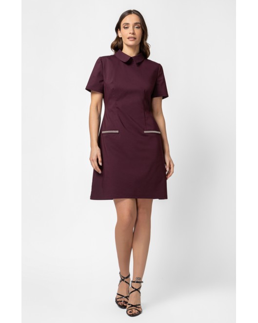 Φόρεμα καμπαρντινέ γιακάς