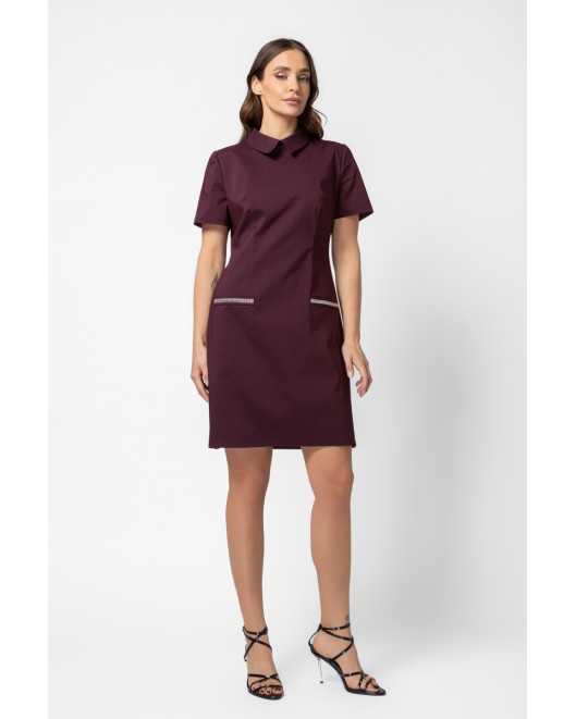 Φόρεμα καμπαρντινέ γιακάς