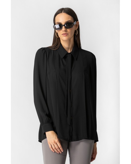 Georgette Gala_shirt STRAIGHT LINE