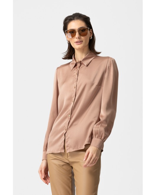 Πουκάμισο σατέν Jasmina ΙΣΙΑ ΓΡΑΜΜΗ
