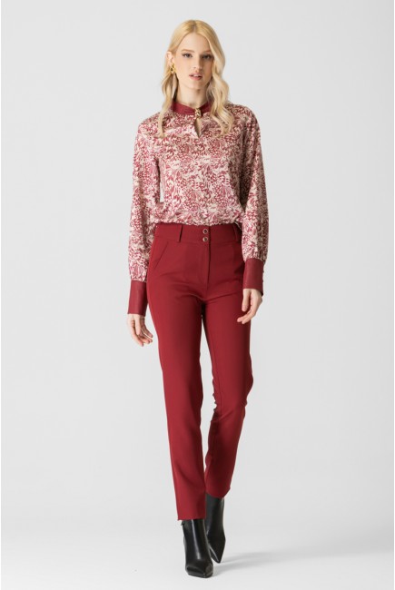 Μπλούζα εμπριμέ σατέν Gatsby Μπλούζα εμπριμέ σατέν Gatsby