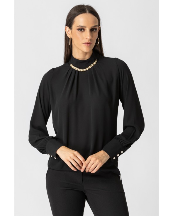 Georgette blouse with chain Georgette blouse with chain