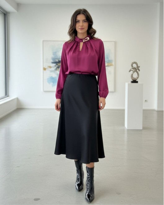 Jacuqard blouse Snake