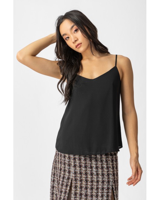 Sleeveles light crepe blouse Gala STRAIGHT LINE