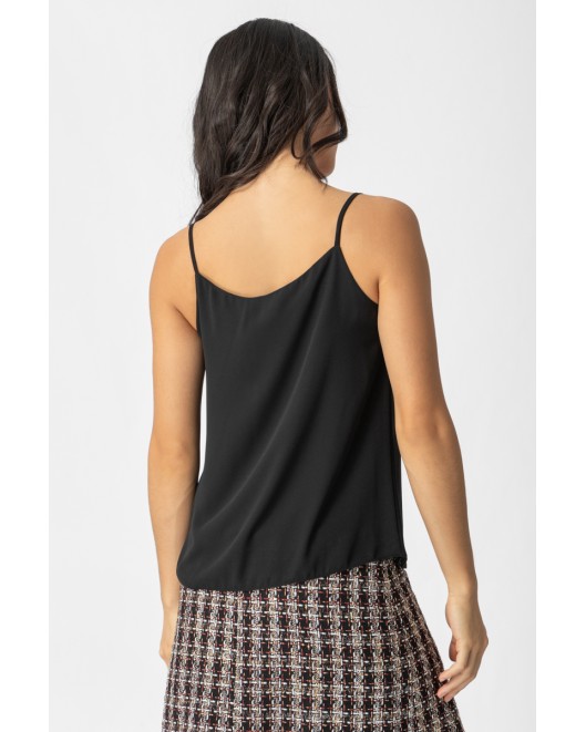 Sleeveles light crepe blouse Gala STRAIGHT LINE