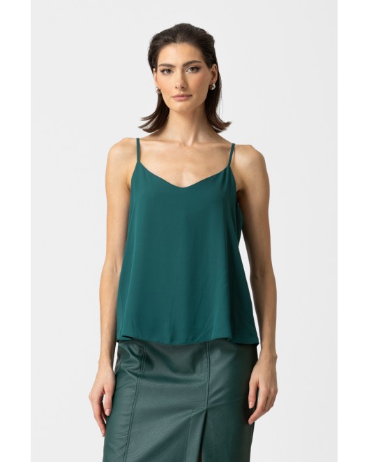 Sleeveles light crepe blouse Gala STRAIGHT LINE