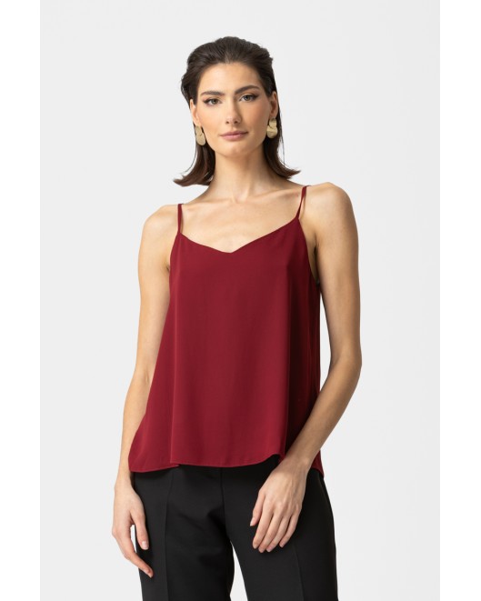 Sleeveles light crepe blouse Gala STRAIGHT LINE