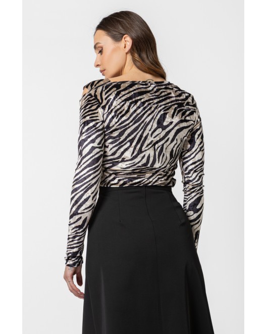 Μπλούζα βελούδο Zebra ΙΣΙΑ ΓΡΑΜΜΗ