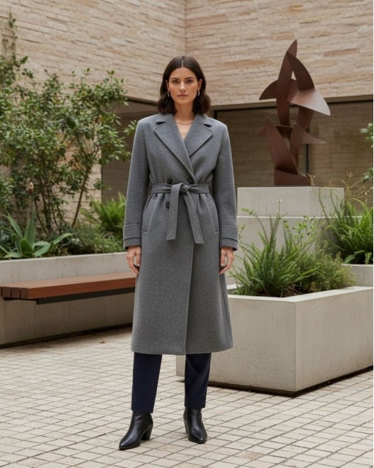 Παλτό διαγωνάλ Cashmere touch