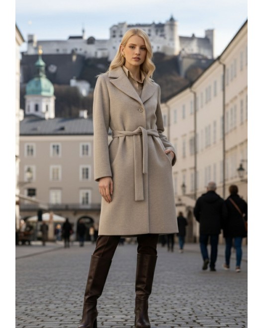 Παλτό χνουδωτό πέτο γιακά