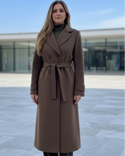 Παλτό σταυροκούμπι διαγωνάλ chain