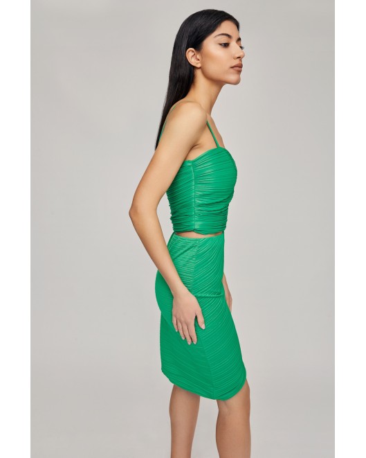 Pleated elastic skirt MINI