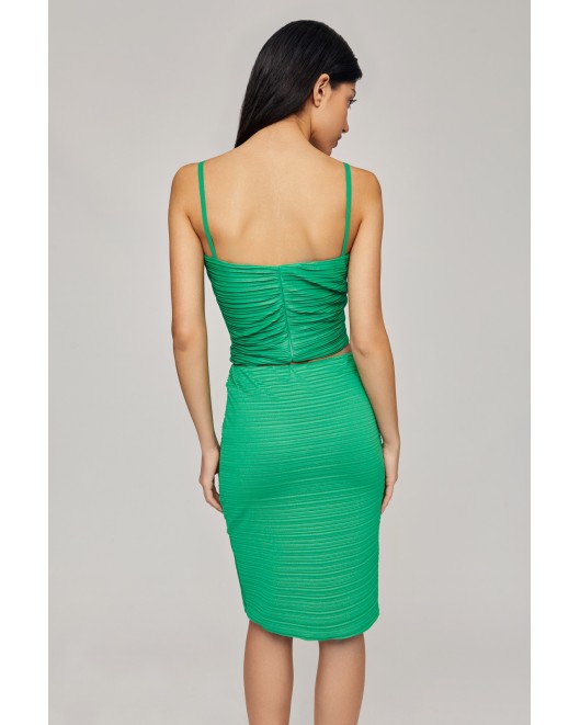 Pleated elastic skirt MINI