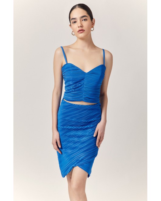 Pleated elastic skirt MINI