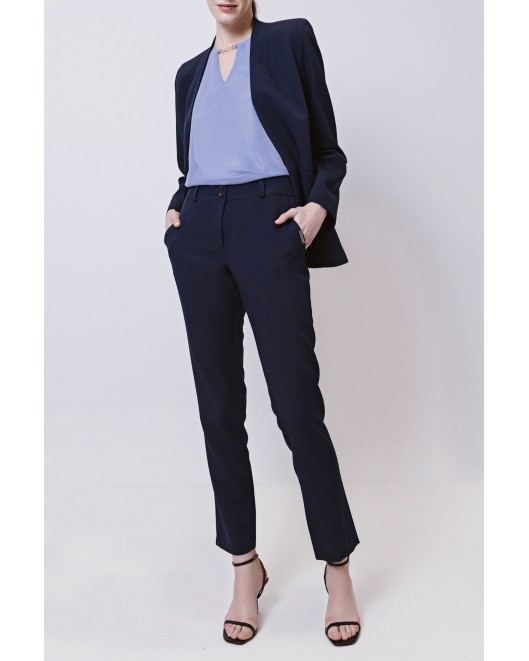 Crepe elastic Trousers APPLICABLE LINE