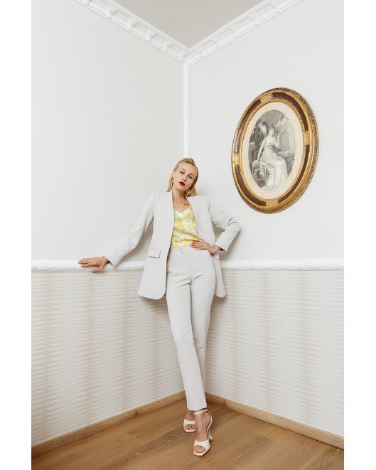 Crepe elastic Trousers APPLICABLE LINE