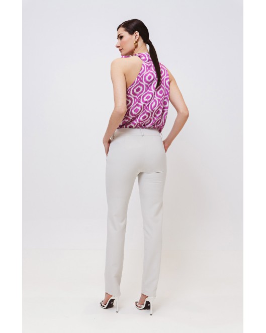 Crepe elastic Trousers APPLICABLE LINE