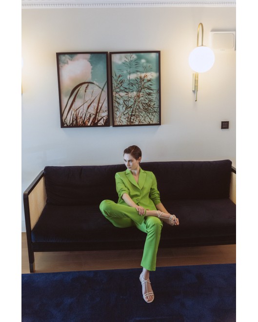 Crepe elastic Trousers APPLICABLE LINE