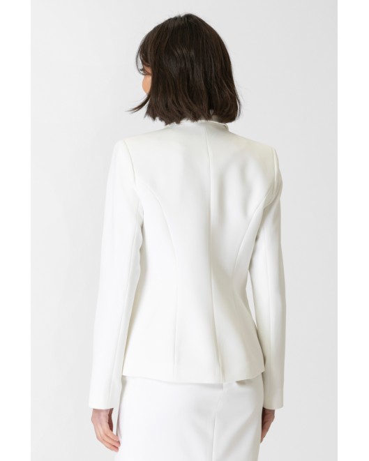 Crepe jacket slim fit Caroline