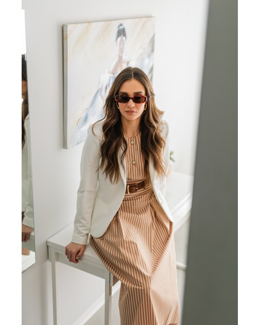 Crepe jacket slim fit Caroline