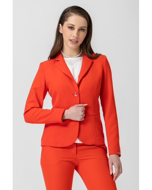 Crepe jacket slim fit Caroline