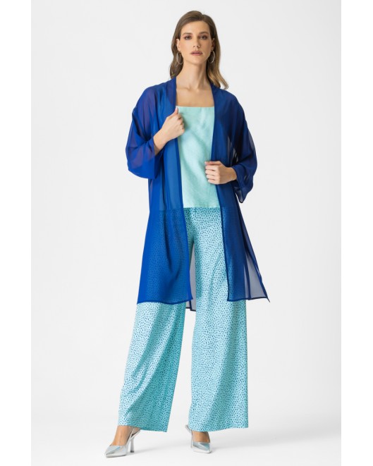 Dottted trousers crepe serendipity COMFORTABLE LINE