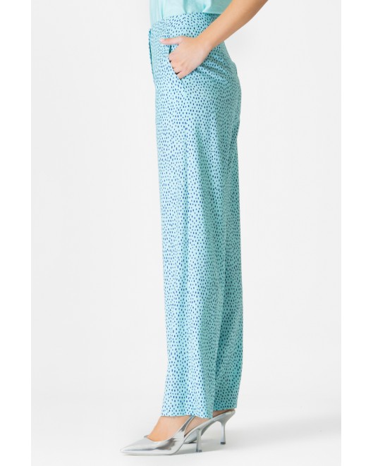 Dottted trousers crepe serendipity COMFORTABLE LINE