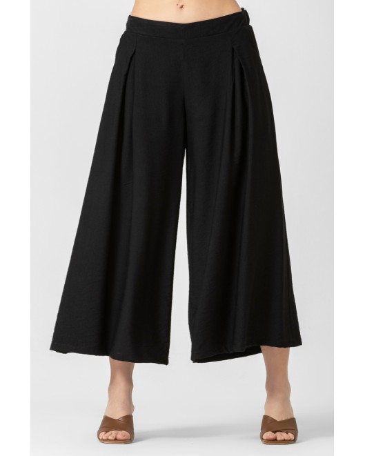 Παντελόνα naturale πιέτες λάστιχο