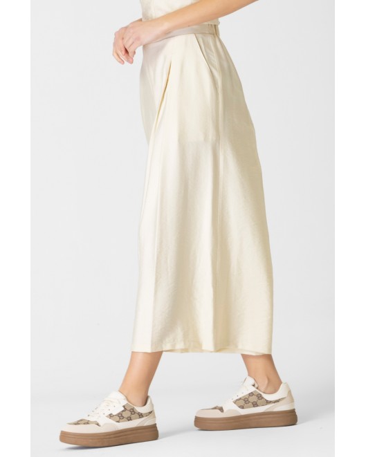 Παντελόνα naturale πιέτες λάστιχο