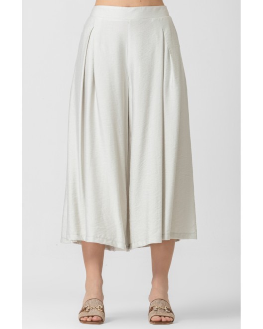 Παντελόνα naturale πιέτες λάστιχο